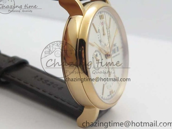 MIROTIME 0729 Efficient Portofino Chrono RG ZF 1:1 Best Edition White Dial on Brown Leather Strap A 7151